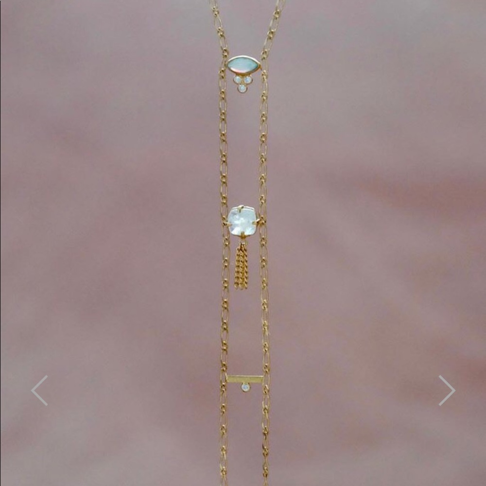 monsieur blonde necklace